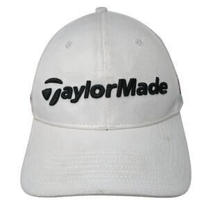 TaylorMade R15 Fitted Hat White Medium Aero Burner Embroidered Outdoor